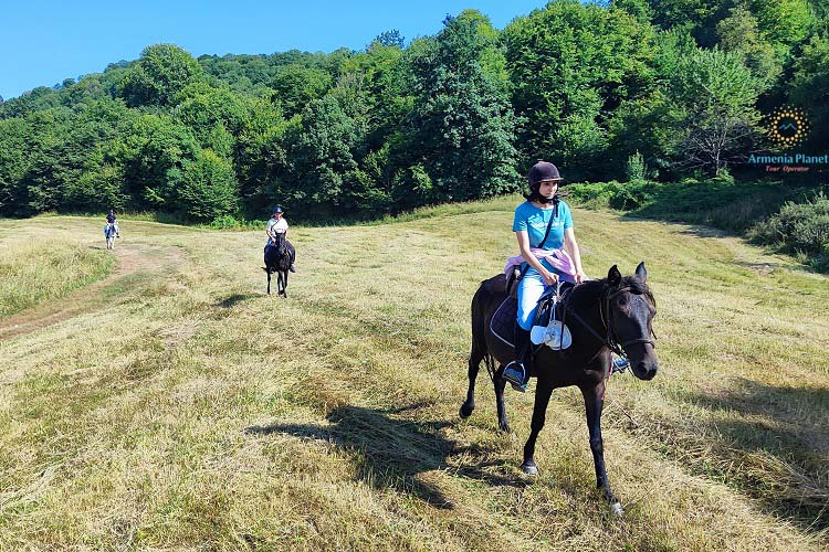 Horseback riding to Dsegh village and Bardzrakash Monastery